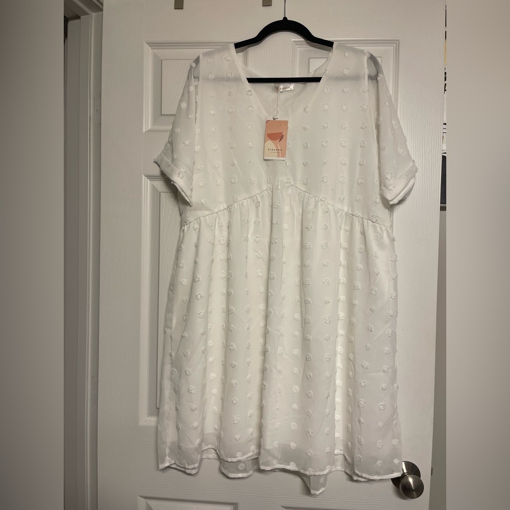 White Embroidered Dress